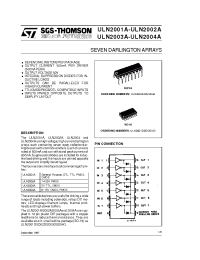 Datasheet ULN2002A manufacturer STMicroelectronics
